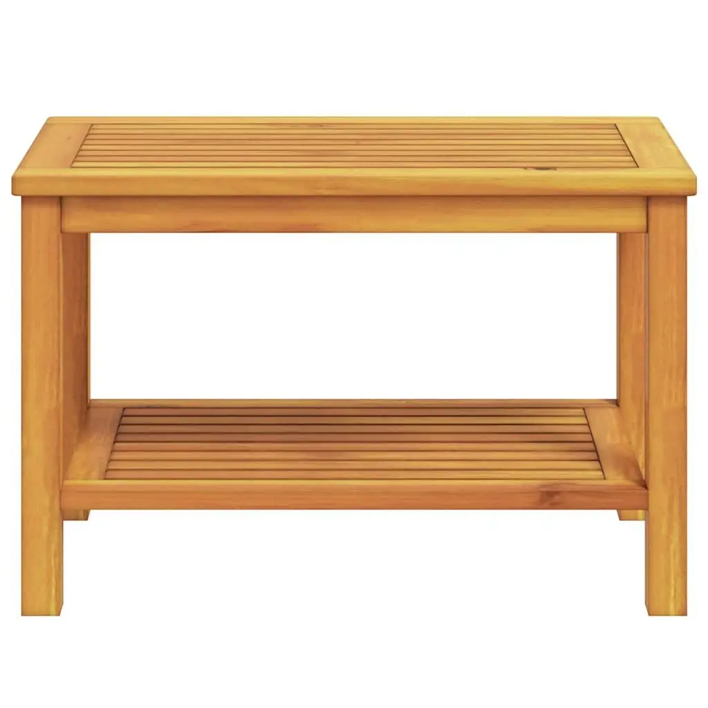 Solid Acacia Wood Side Table Brown Accent Coffee Table Garden Patio Indoor