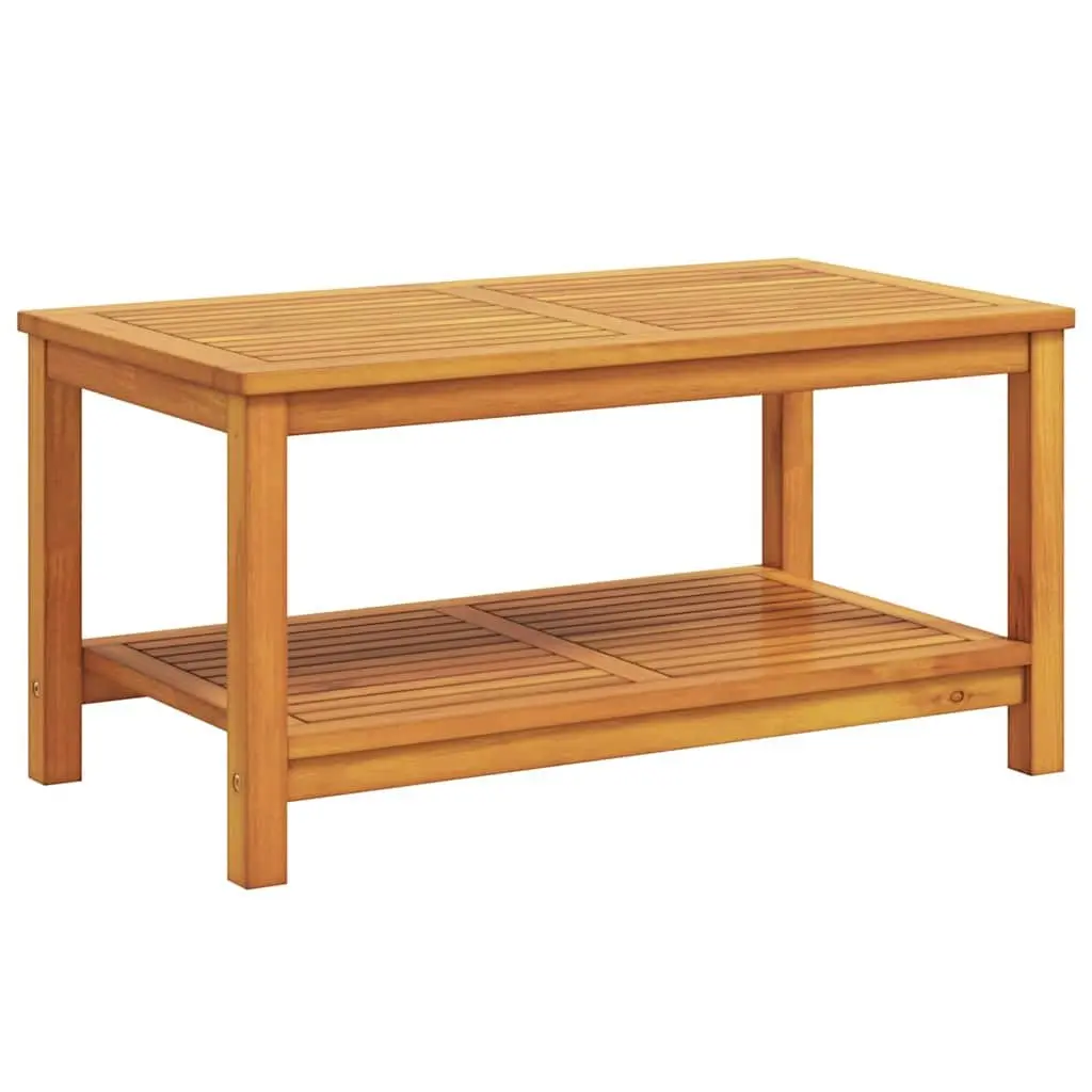 Acacia Wood Side Table for Indoor and Outdoor Use
