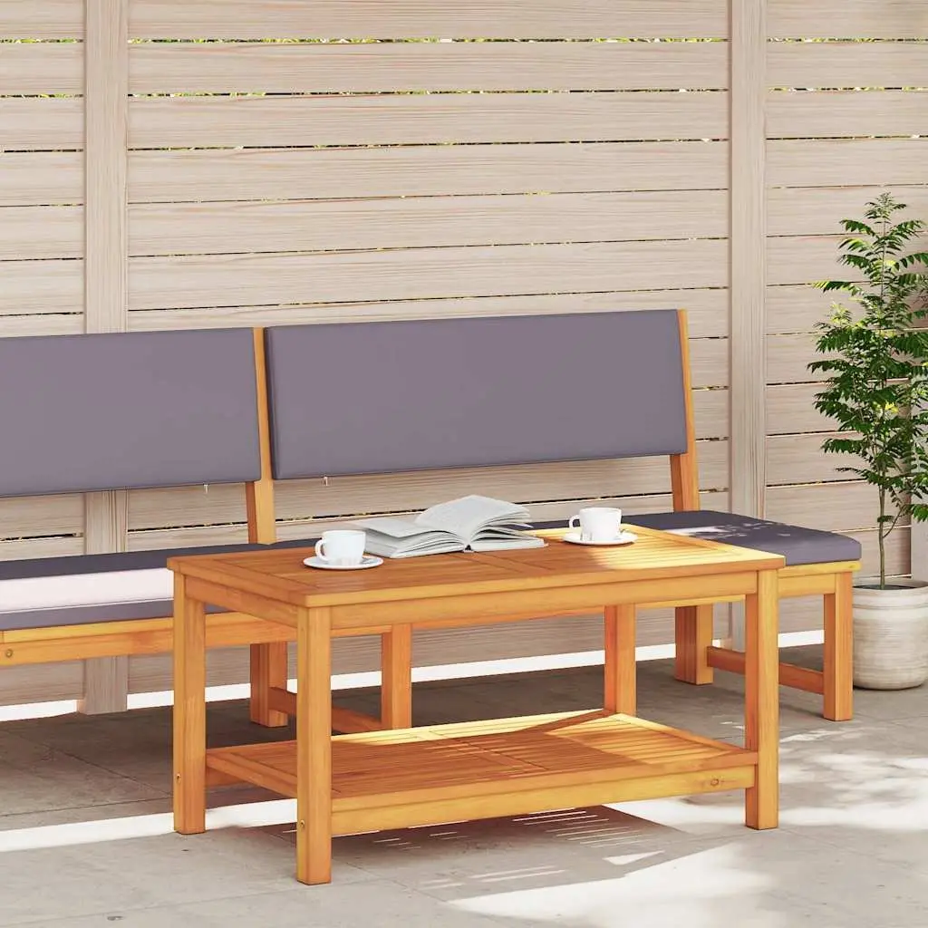Acacia Wood Side Table for Indoor and Outdoor Use