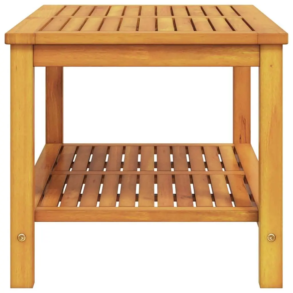 Acacia Wood Side Table for Indoor and Outdoor Use