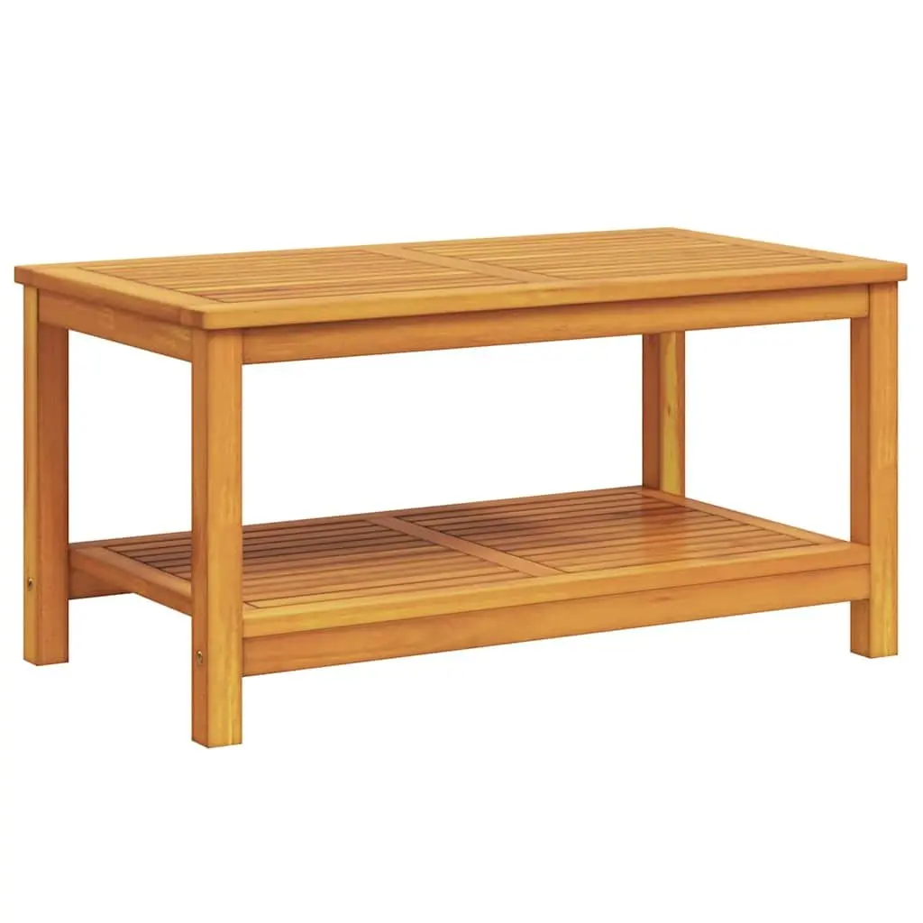 Acacia Wood Side Table for Indoor and Outdoor Use