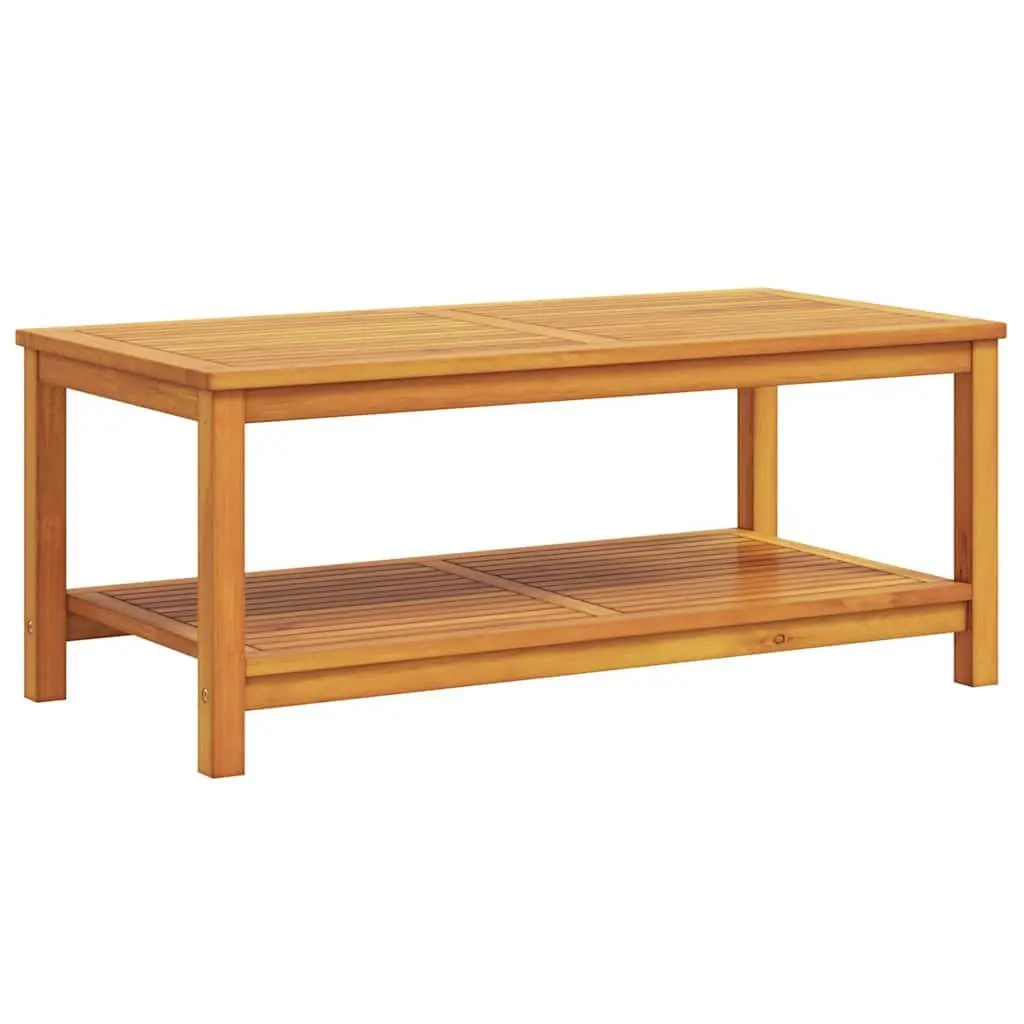 Side Table Rustic Acacia Wood 110cm Indoor Outdoor Accent Furniture