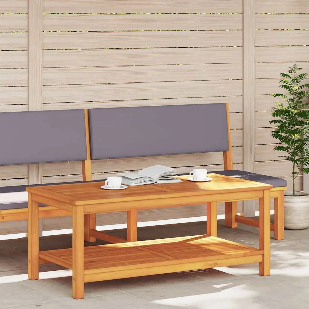 Side Table Rustic Acacia Wood 110cm Indoor Outdoor Accent Furniture