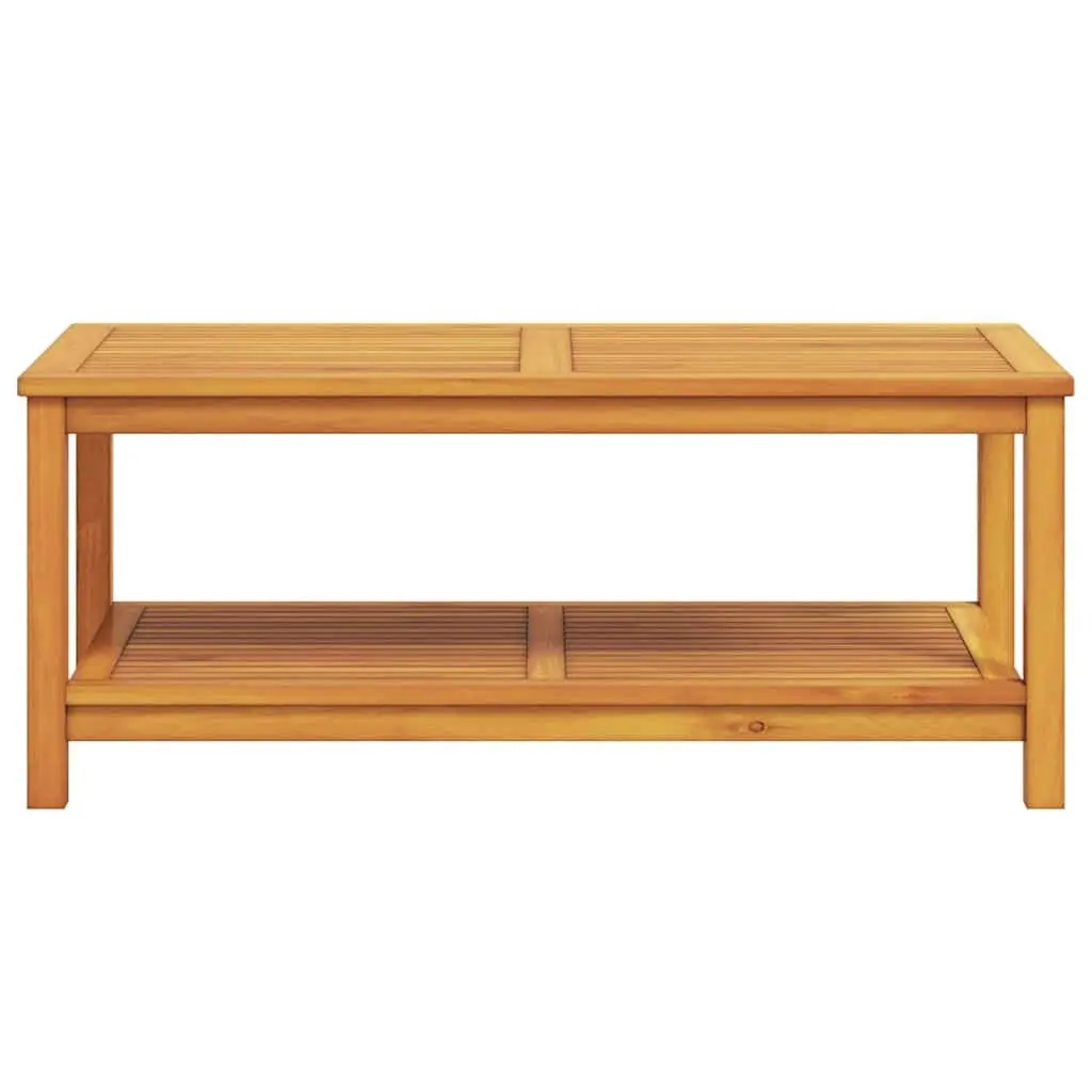 Side Table Rustic Acacia Wood 110cm Indoor Outdoor Accent Furniture