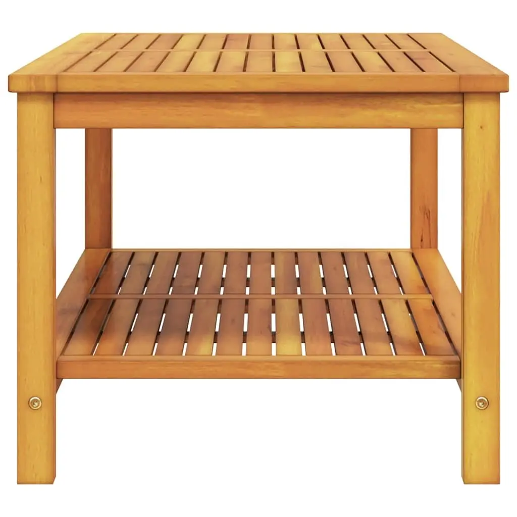 Side Table Rustic Acacia Wood 110cm Indoor Outdoor Accent Furniture
