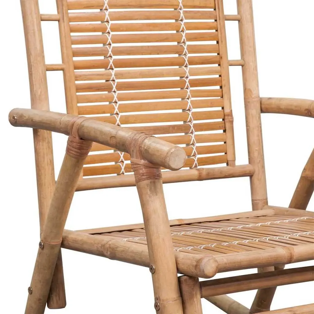 Bamboo Rocking Chair for Relaxation in Living Spaces