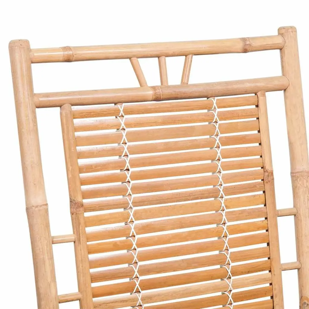 Bamboo Rocking Chair for Relaxation in Living Spaces