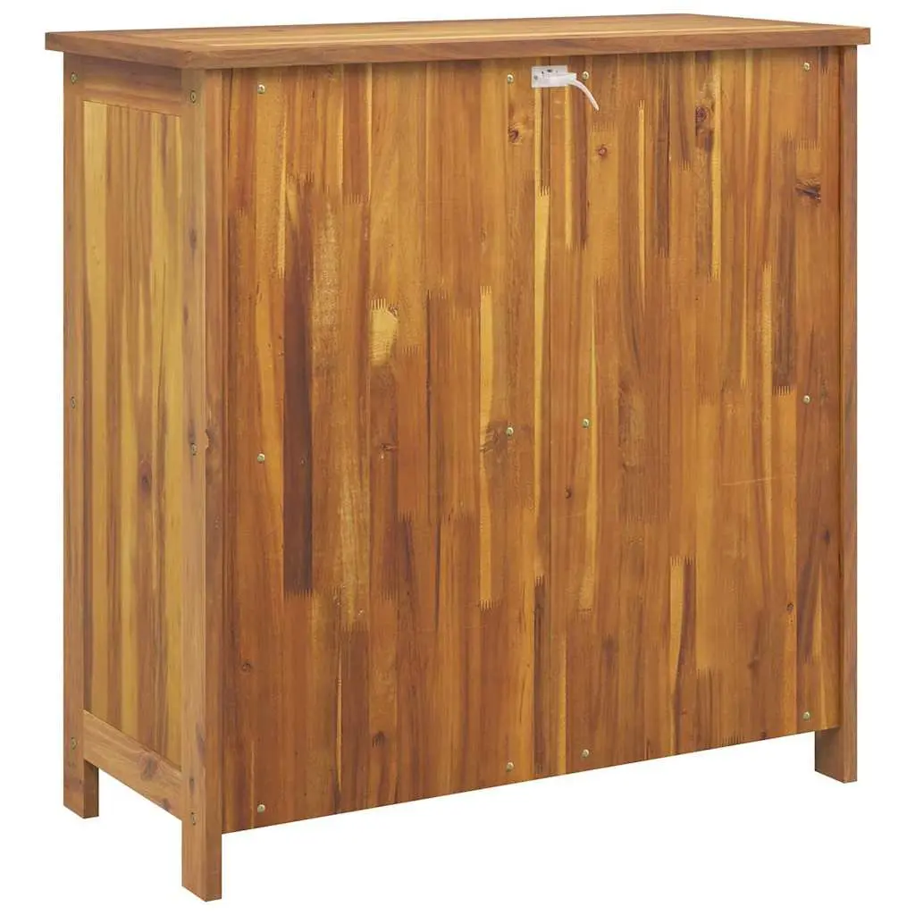 Garden Storage Cabinet with Shelf Door Solid Acacia Wood Outdoor Furniture