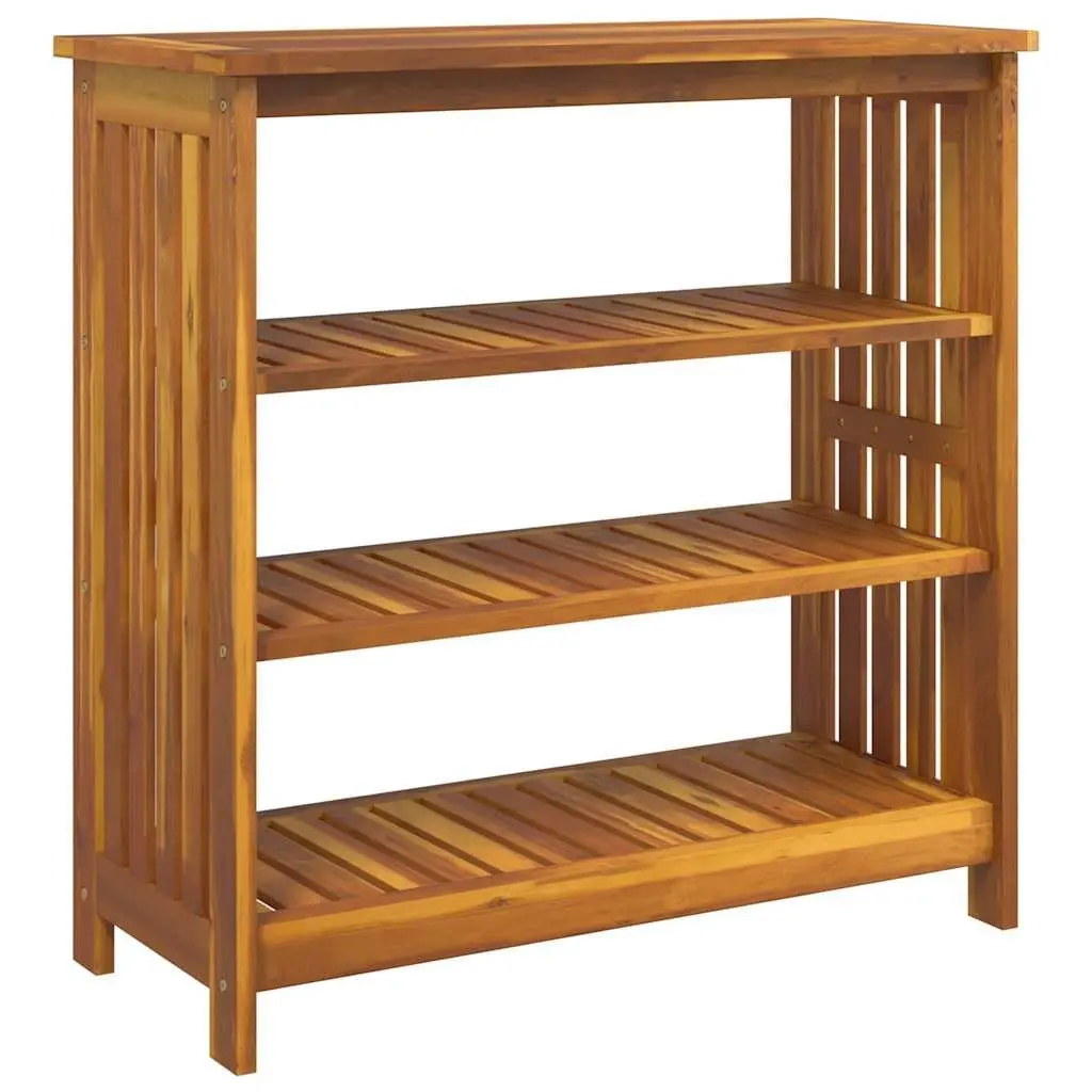 Garden Storage Cabinet Solid Acacia Wood Brown 90x40x90cm