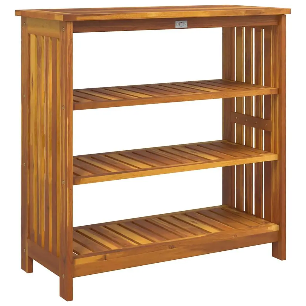Garden Storage Cabinet Solid Acacia Wood Brown 90x40x90cm