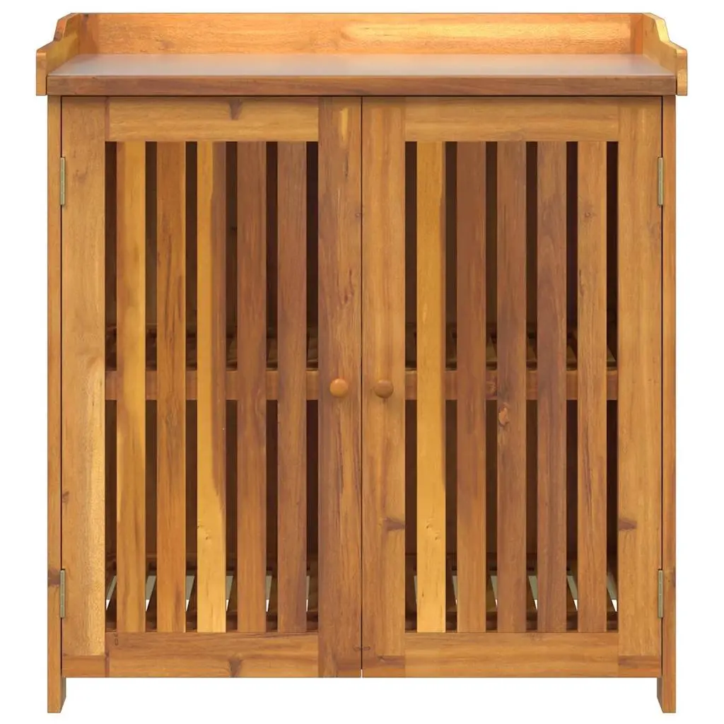 Garden Storage Cabinet Modern Rectangular 93 x 41.5 x 98 cm Solid Acacia Wood