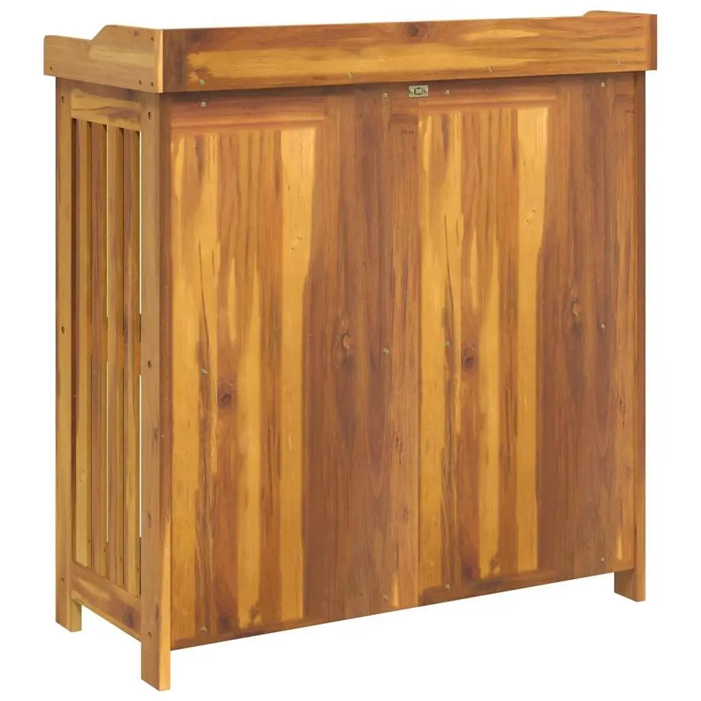 Garden Storage Cabinet Modern Rectangular 93 x 41.5 x 98 cm Solid Acacia Wood