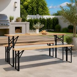 Black Beer Table Legs 39 x 3 x 75 cm, Set of 2