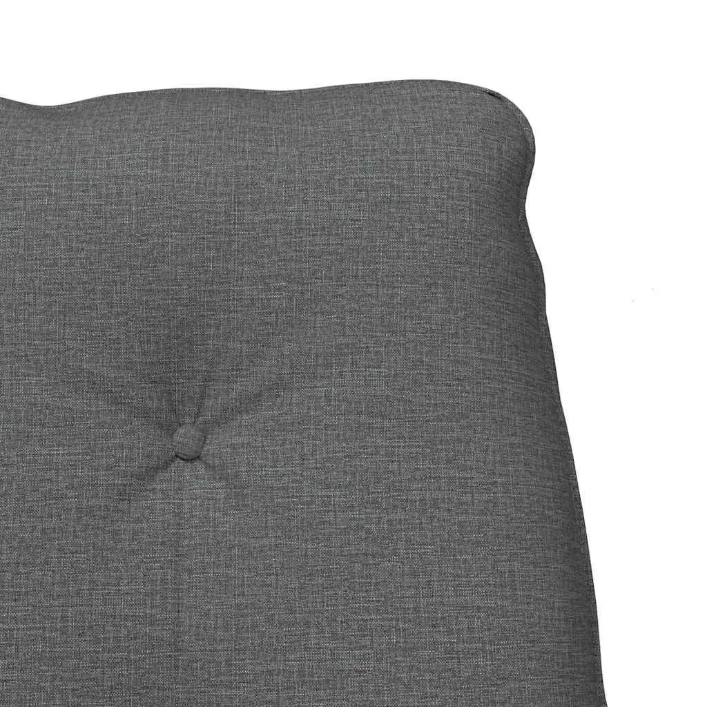 Grey Armchair Modern Fabric Seat Cushioned Armrests 69 x 74 x 93 cm Polyester