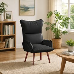 Modern Black Armchair for Comfortable Living Spaces
