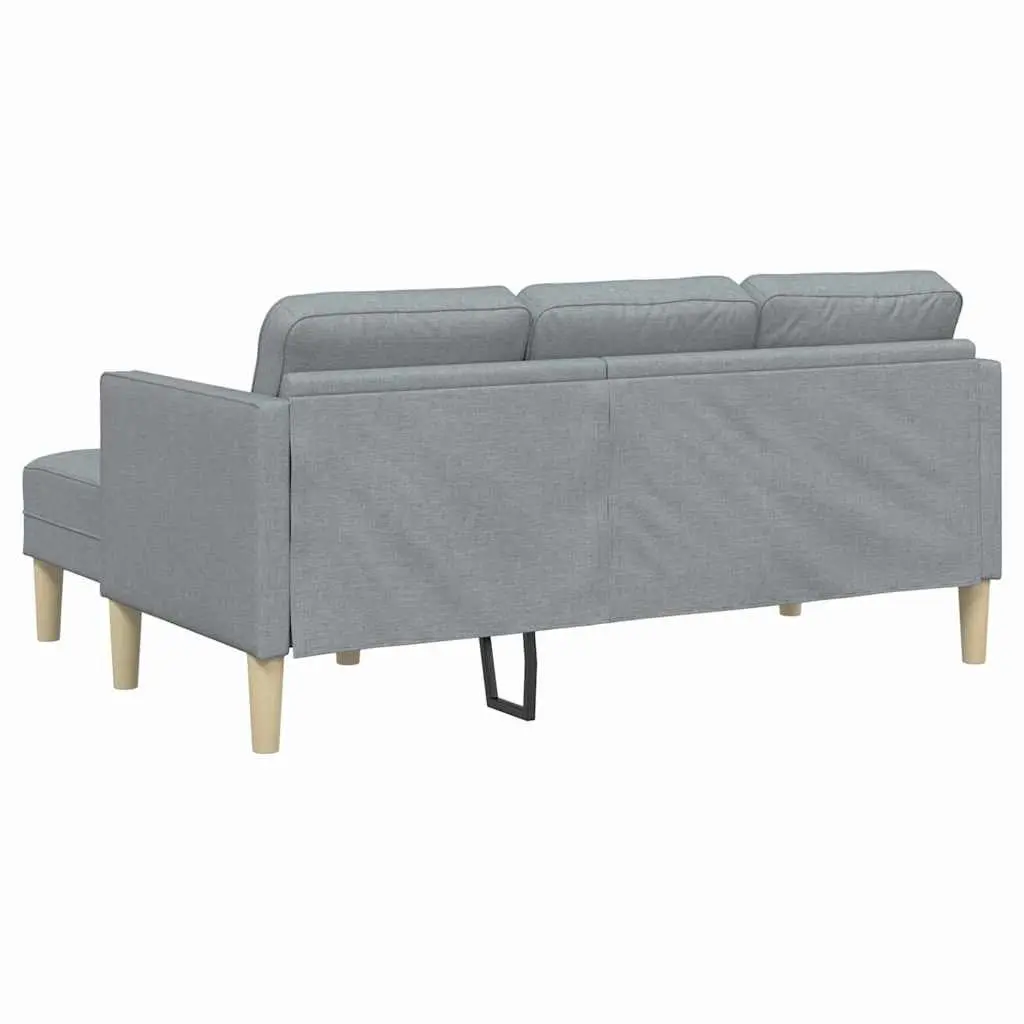 Modular Sofa Set Light Grey Polyester Reconfigurable Living Room