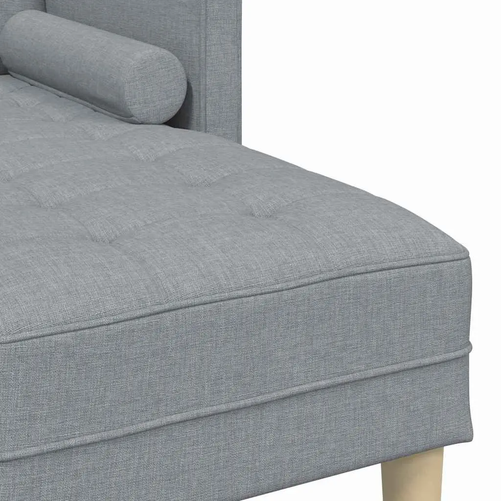Modular Sofa Set Light Grey Polyester Reconfigurable Living Room