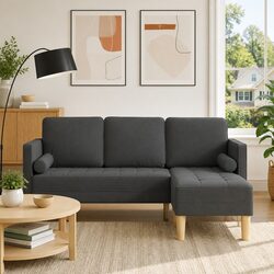 Inviting Modular Sofa Set with Cushions in Grey