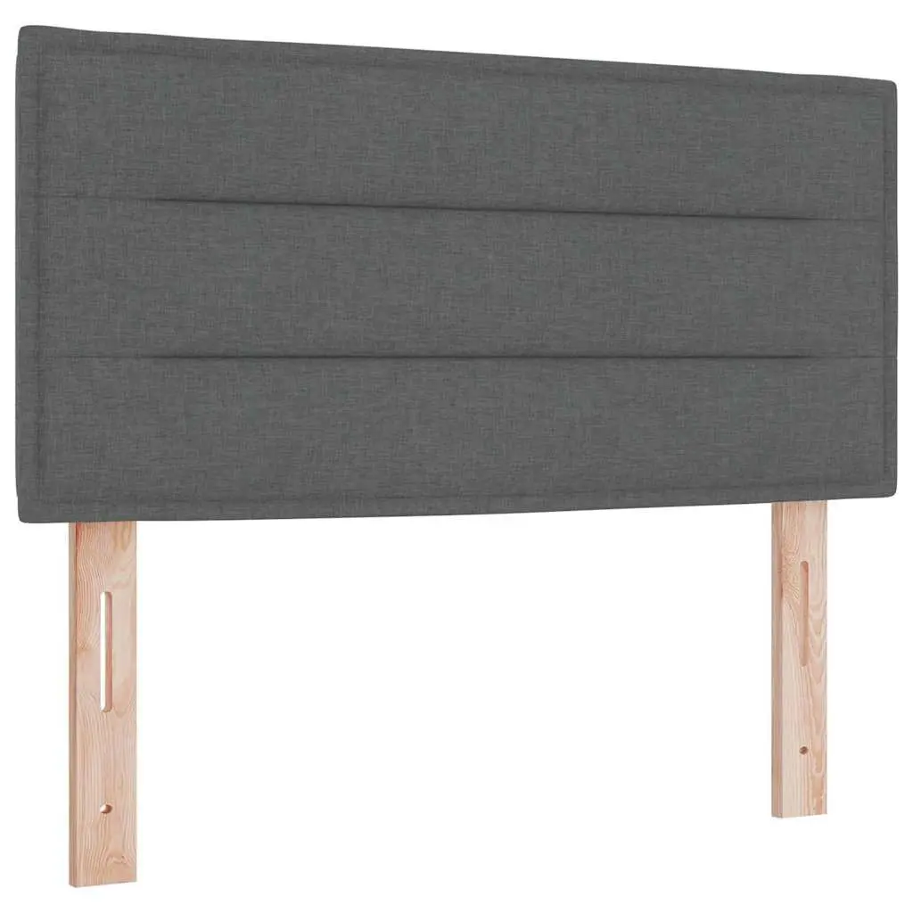 Dark Grey Fabric Headboard with Adjustable Height