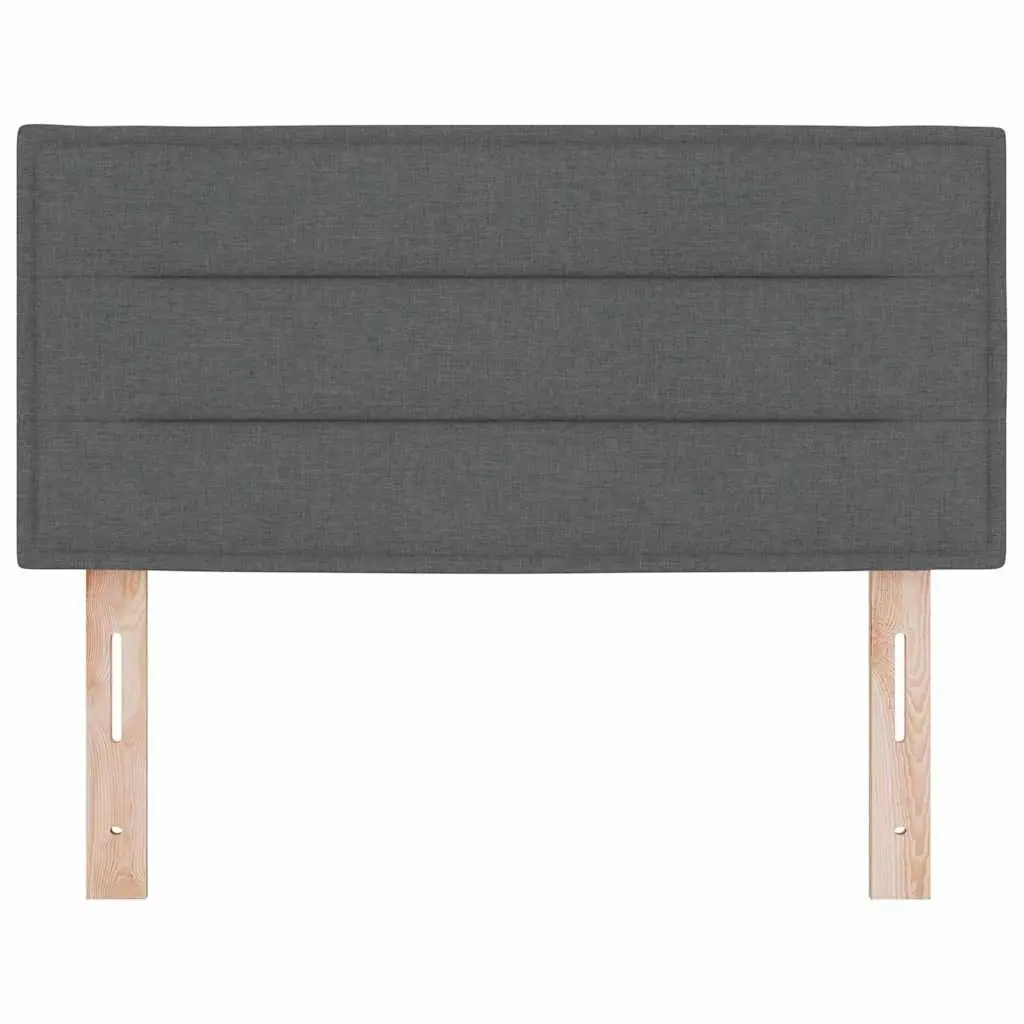 Dark Grey Fabric Headboard with Adjustable Height