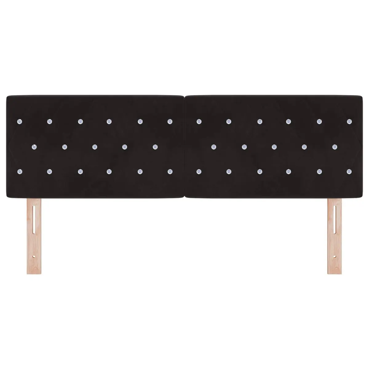 Velvet Upholstered Headboard 160cm for Modern Bedrooms