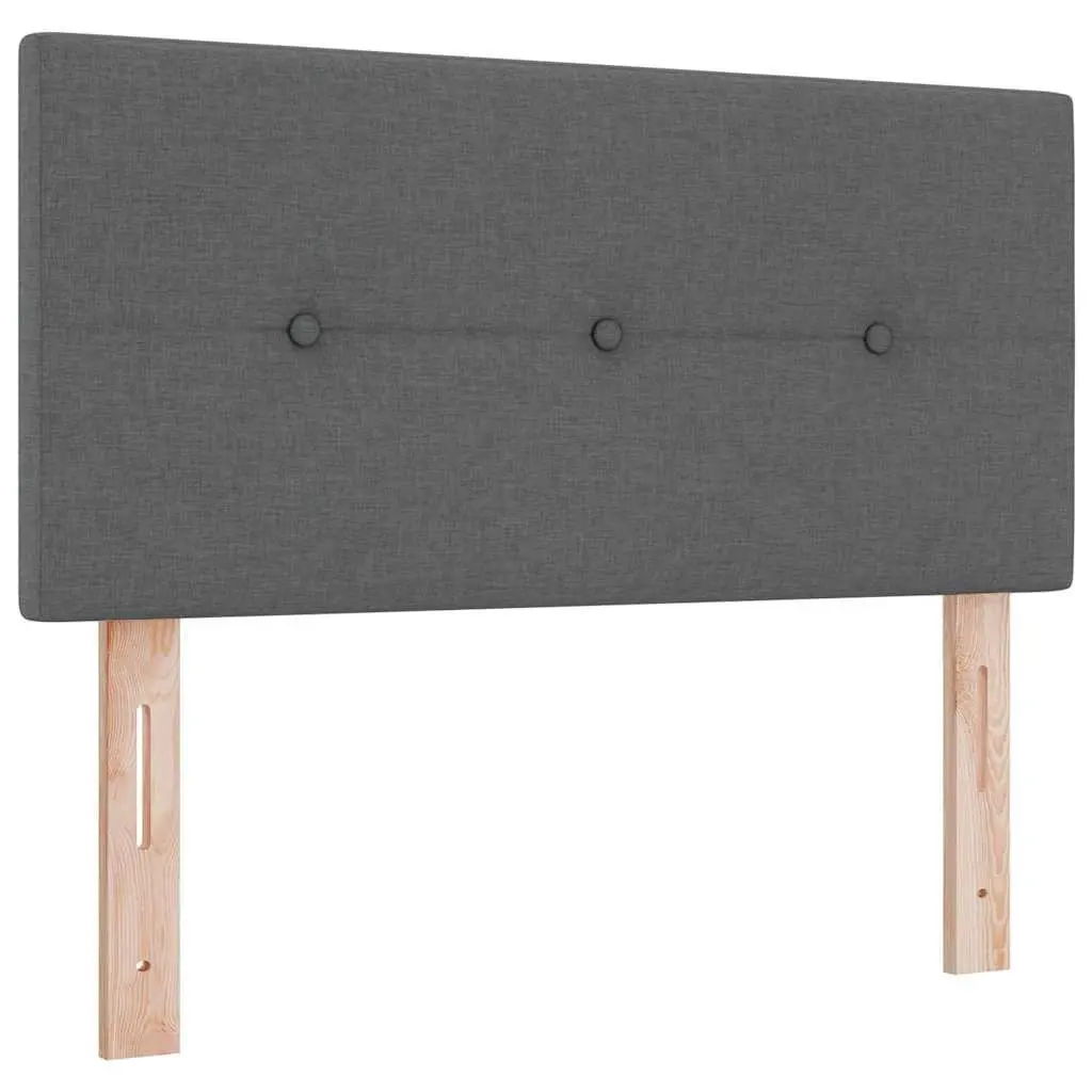Height-Adjustable Headboard Grey Fabric Modern Bedroom 100cm Wall Mount