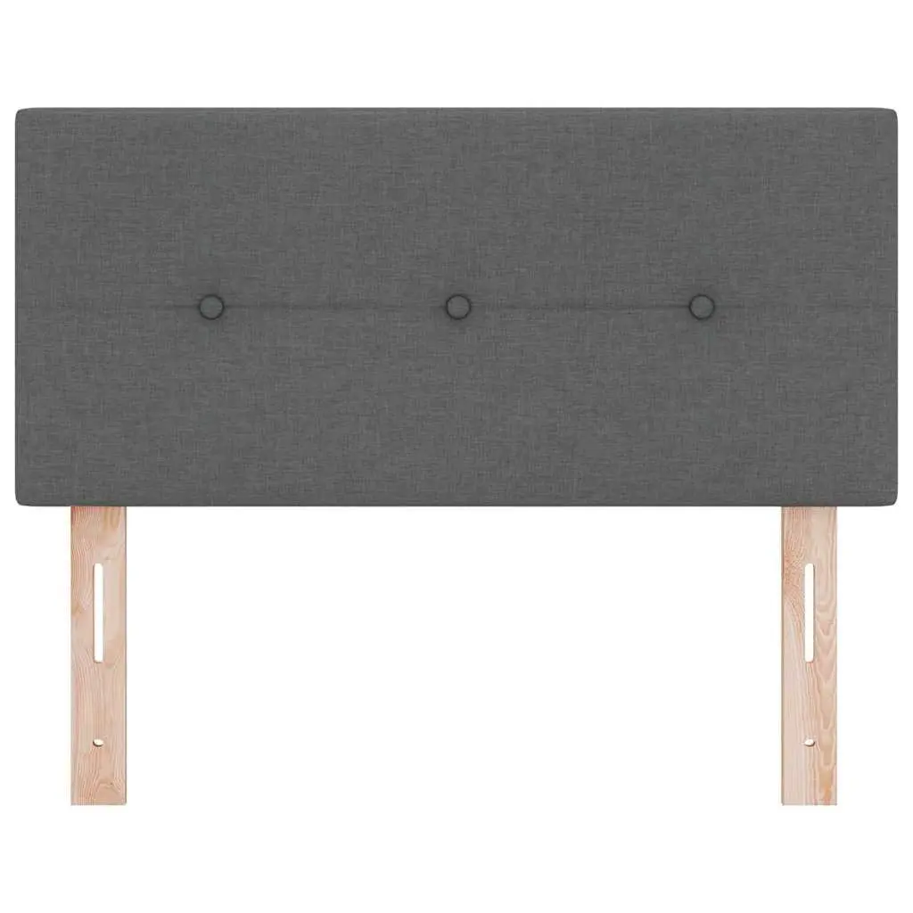 Height-Adjustable Headboard Grey Fabric Modern Bedroom 100cm Wall Mount