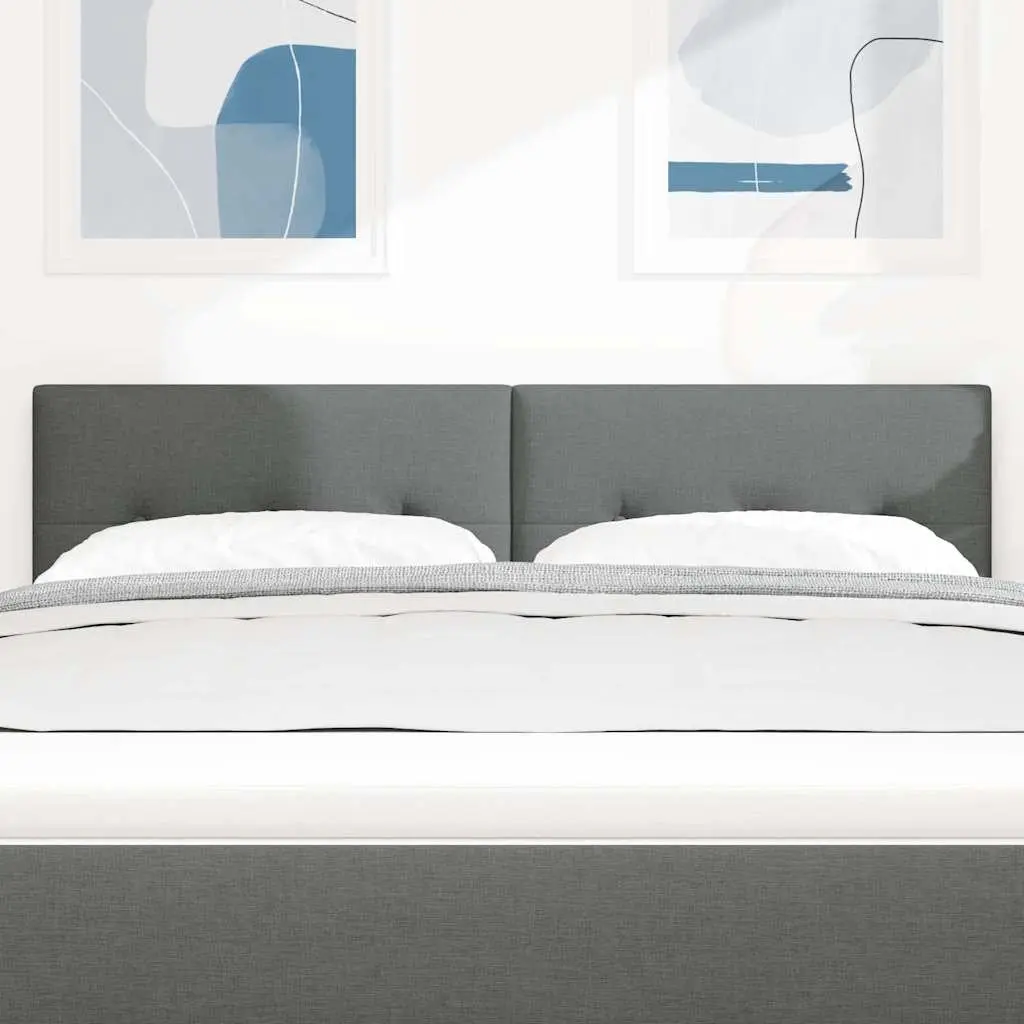 Height-Adjustable Grey Fabric Headboard 160cm