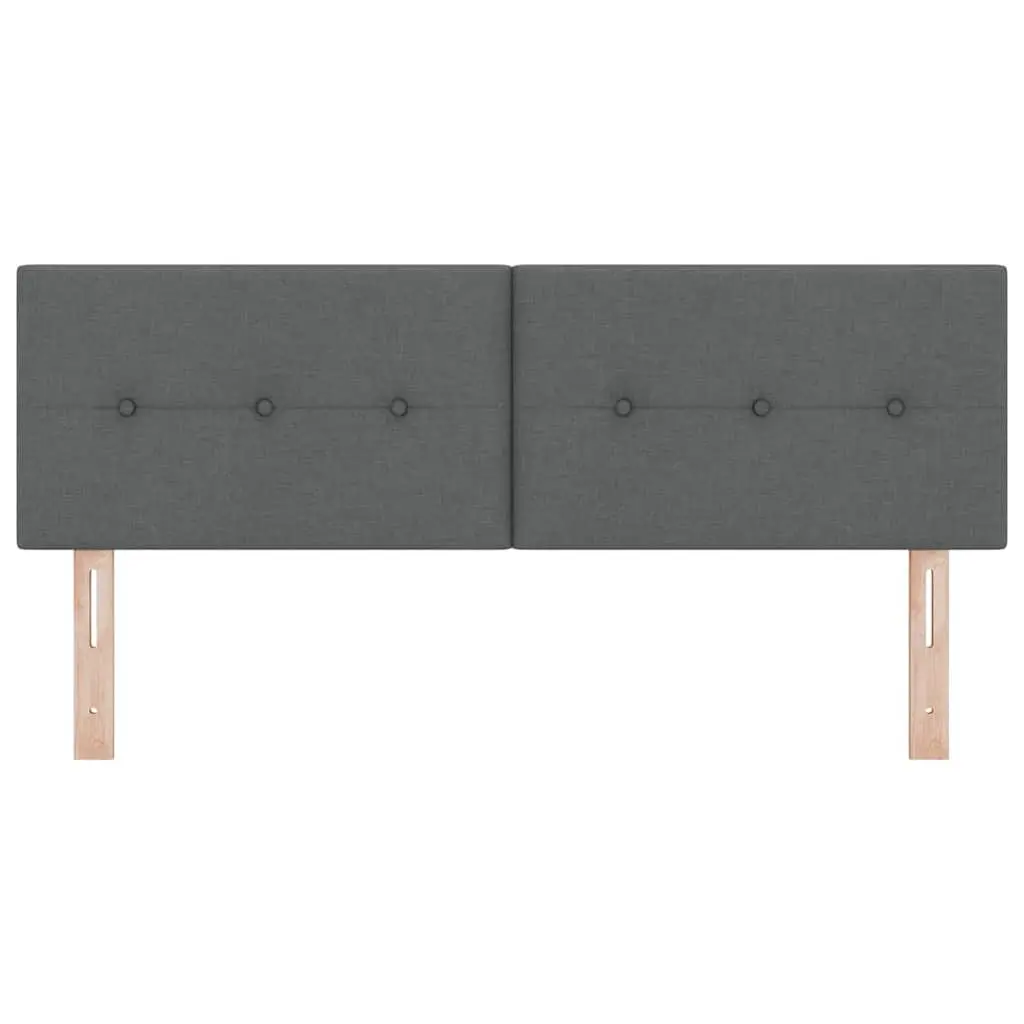 Height-Adjustable Grey Fabric Headboard 160cm