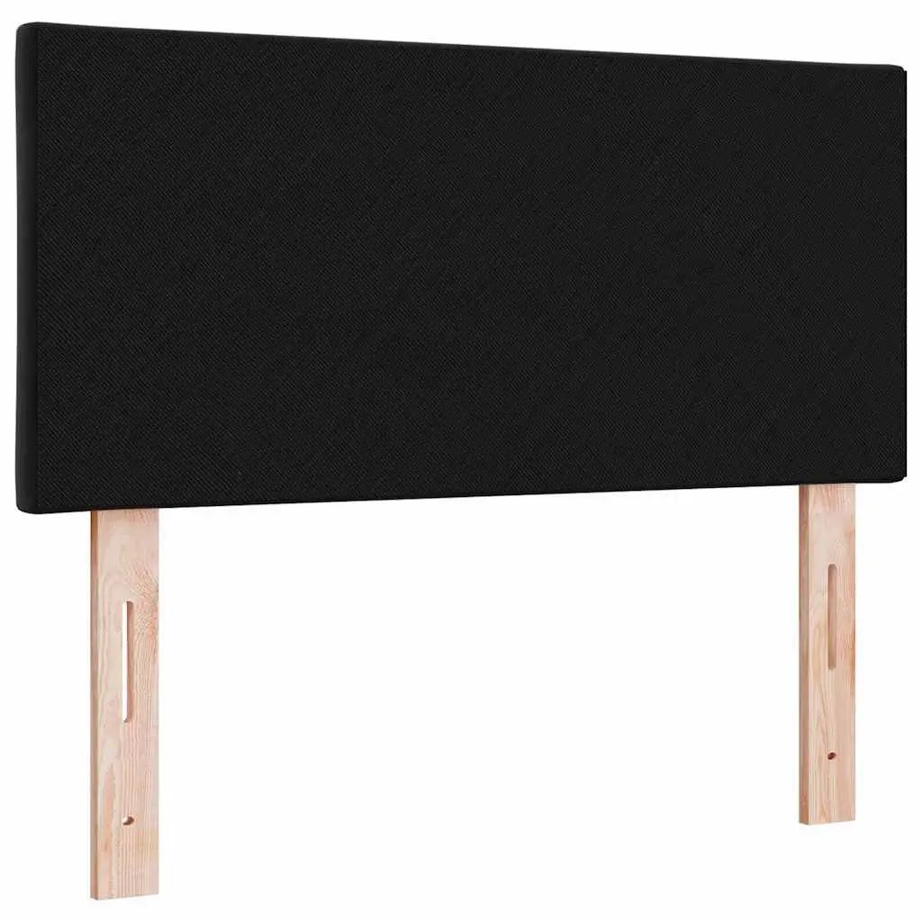 Headboard Black 100 cm Velvet Upholstered Modern