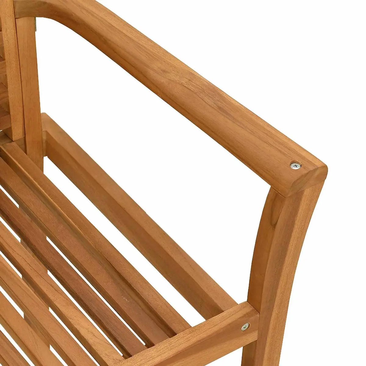 Dining Chair Set Brown Solid Teak Wood Modern Ergonomic 4 Piece Outdoor Furniture