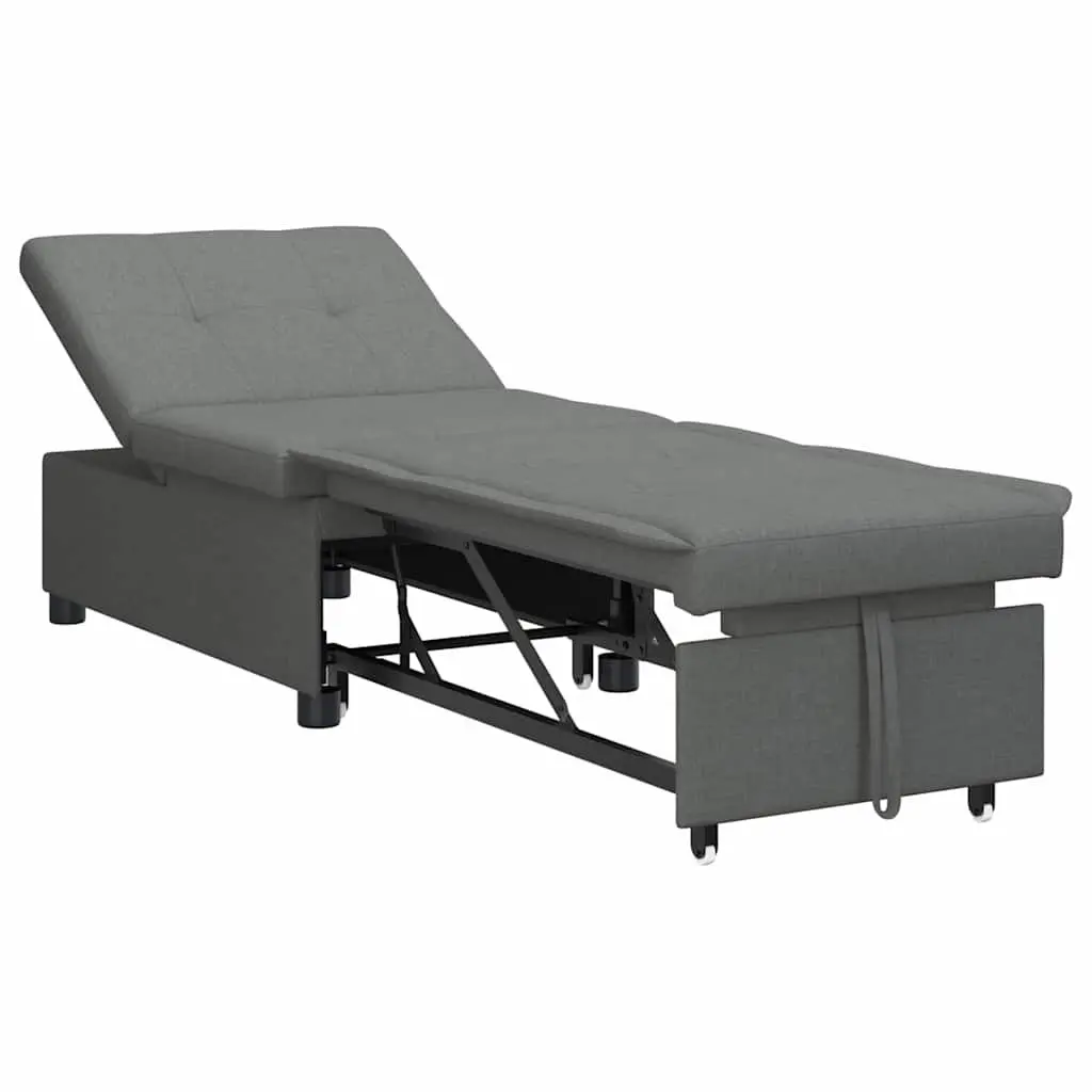Pull Out Sofa Bed Grey Modern Convertible Single Sleeper Lounge Furniture