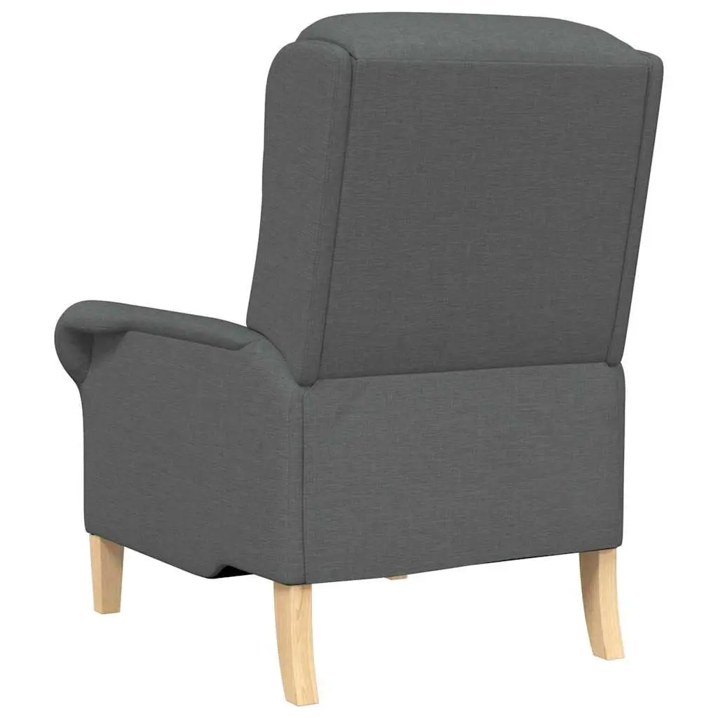 Armchair Grey Fabric Modern Contemporary Living Room Seating Lounge Chair