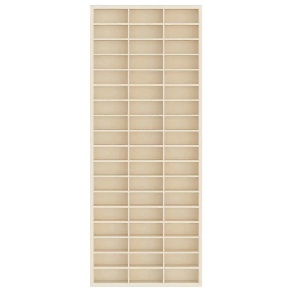 Wall Display Case Beige Modern Shelving Unit 30 x 4.5 x 75 cm Engineered Wood