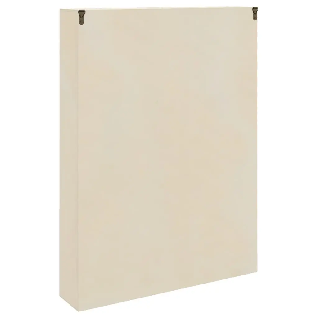 Wall Display Case Beige Wall-Mounted Storage Unit Modern Home Decor