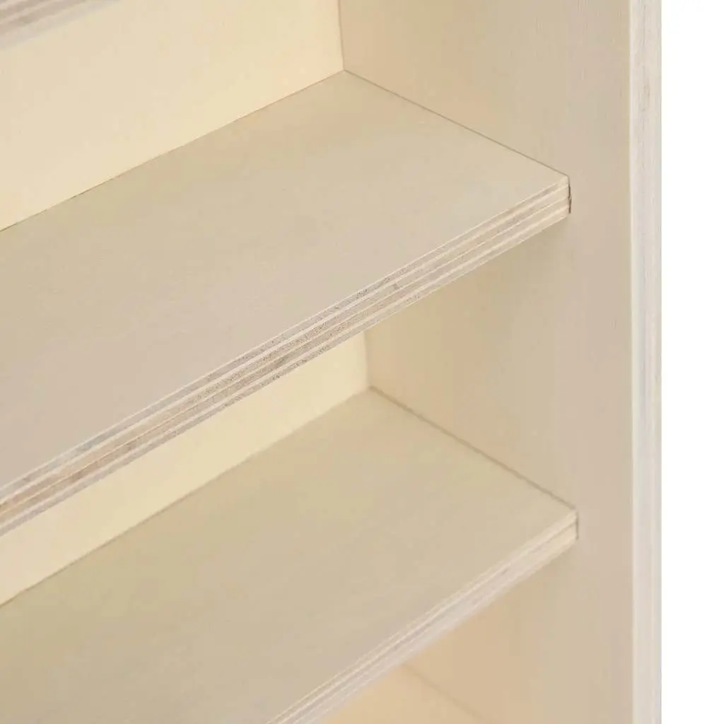 Wall Display Case Beige Wall-Mounted Storage Unit Modern Home Decor