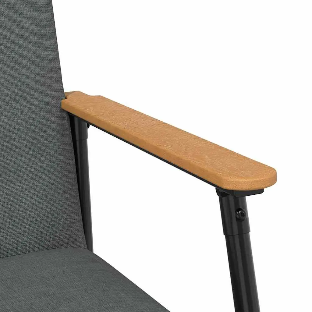 Armchair Grey Fabric Modern Living Room Furniture Comfortable Sleek Design