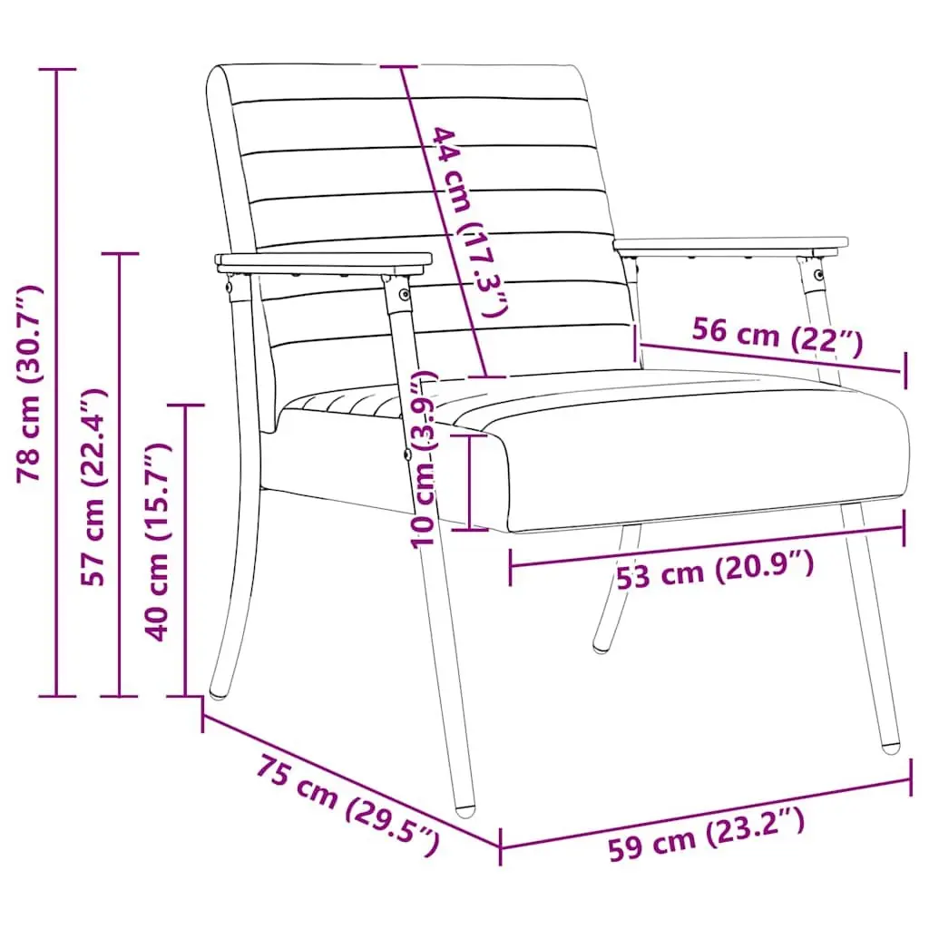 Modern Armchair Grey Fabric Lounge Chair Living Room Bedroom Seating Furniture