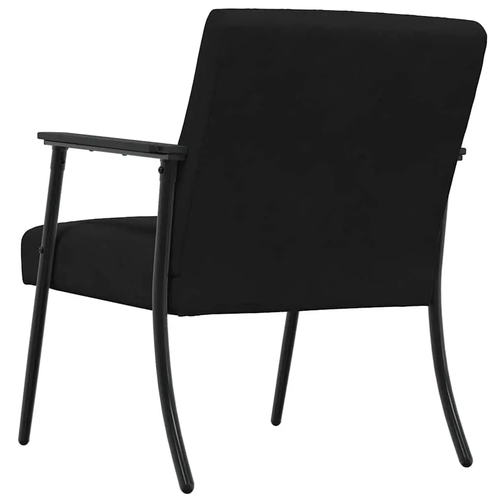 Black Velvet Armchair Modern Living Room Bedroom Lounge Chair