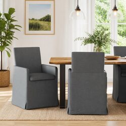 Set of 2 Green Ergonomic Dining Chairs with Wheels