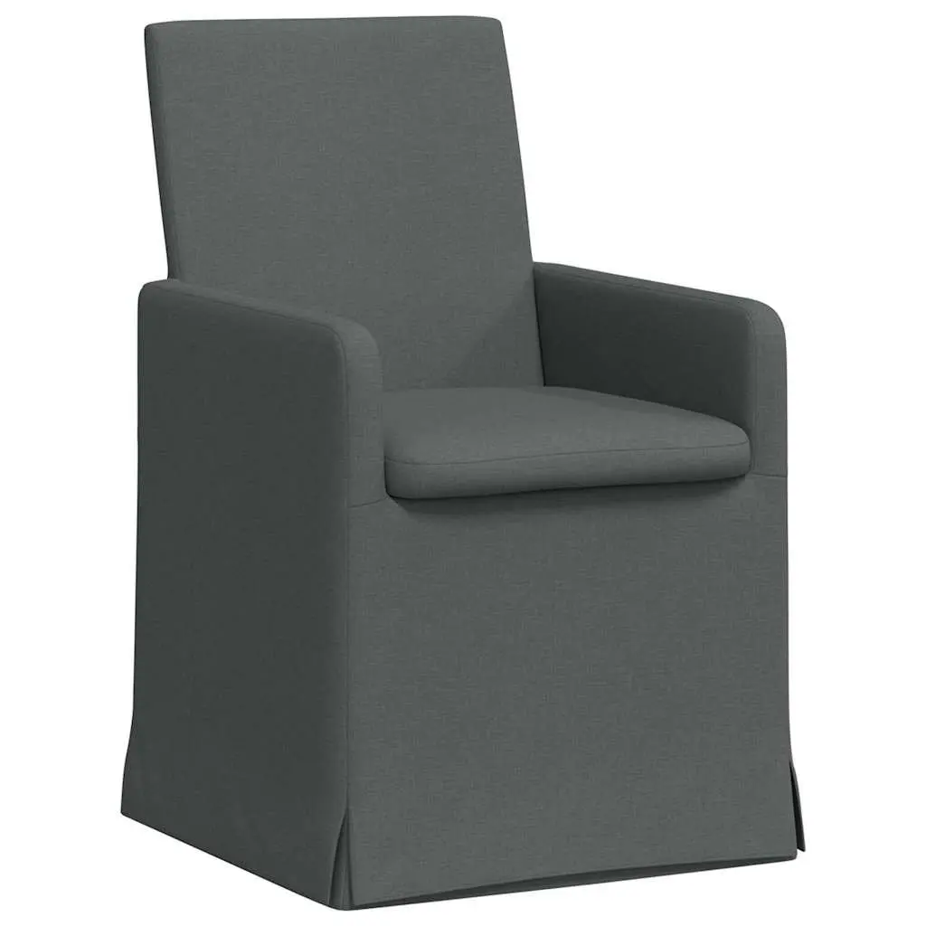 Dining Chairs Green Modern Ergonomic 57 x 67 x 95 cm Plywood Metal Fabric Set of 2