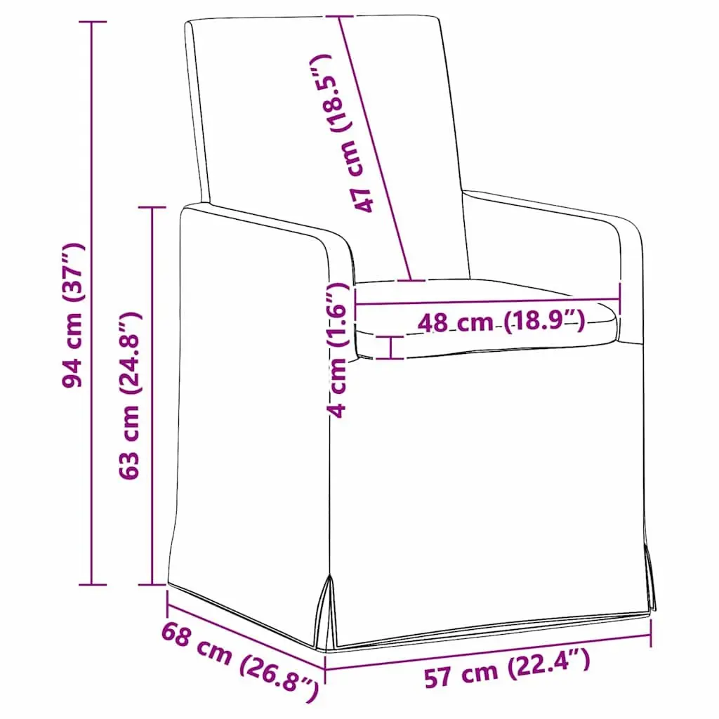 Dining Chairs Green Modern Ergonomic 57 x 67 x 95 cm Plywood Metal Fabric Set of 2