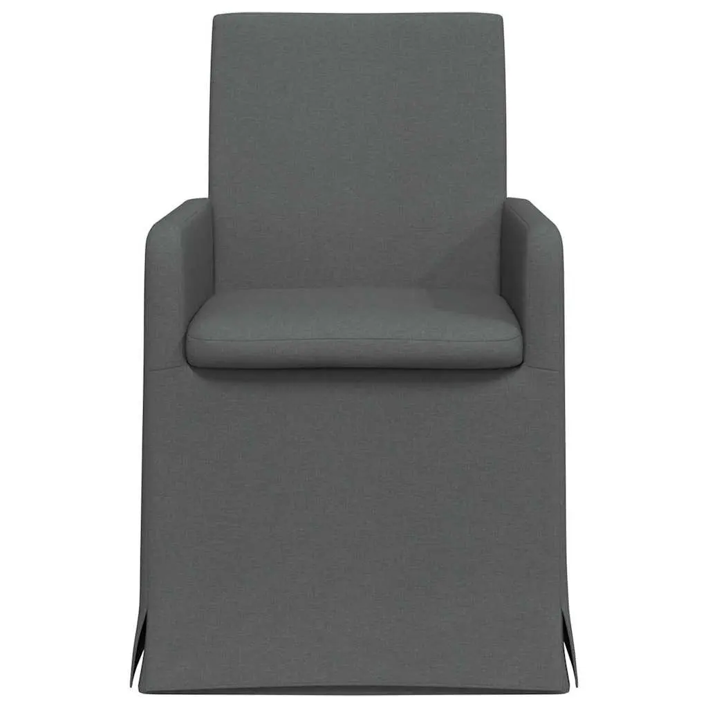 Dining Chairs Green Modern Ergonomic 57 x 67 x 95 cm Plywood Metal Fabric Set of 2