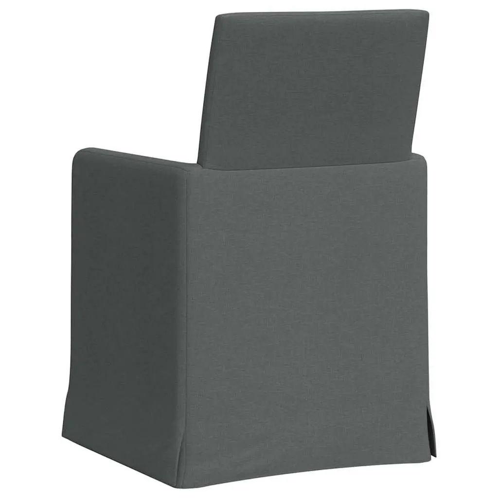 Dining Chairs Green Modern Ergonomic 57 x 67 x 95 cm Plywood Metal Fabric Set of 2