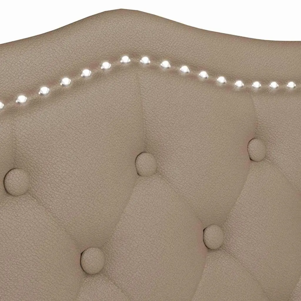 Chesterfield Bench Button Tufted Faux Leather Padded Seat Brown Solid Plywood Rubberwood 1205 x 650 x 750 mm