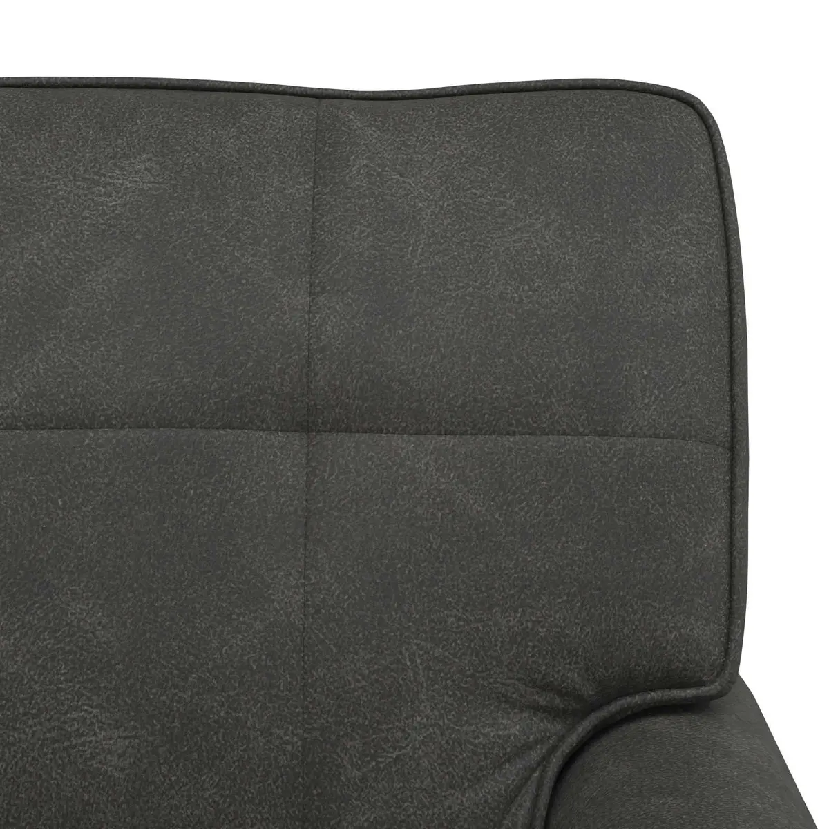 Chaise Lounge Chair Black Modern 91 x 157 x 91 cm Faux Leather