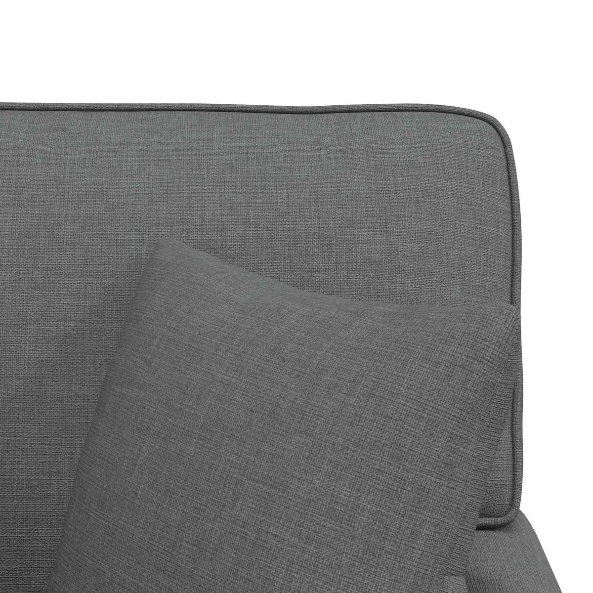 Chaise Lounge with Skirt Grey Fabric Modern Living Room Bedroom Relaxation