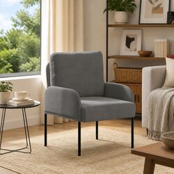 Dark Grey Sofa with Cushion for Modern Living Rooms