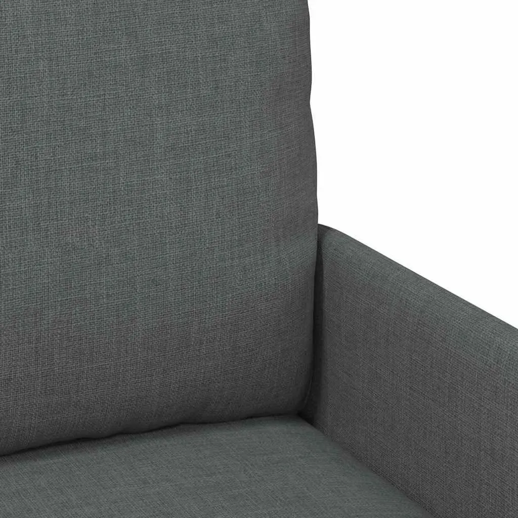 Modern Grey Sofa 110cm Dark Living Room Furniture Plywood Metal Frame Track