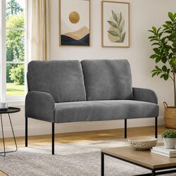 Warm Grey Sofa 110cm for Cozy Living Spaces